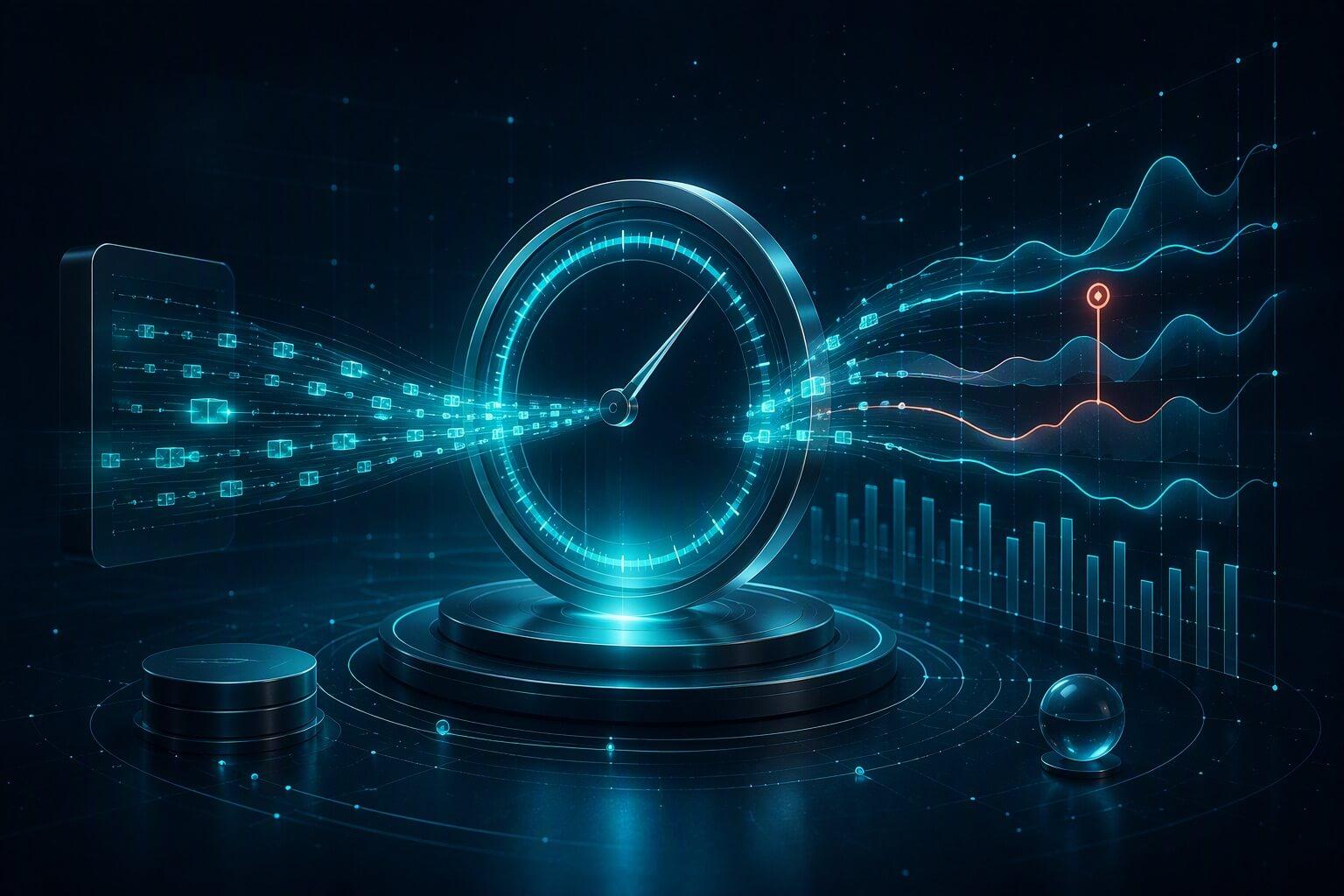 AI API benchmark instrument measuring latency and throughput signals