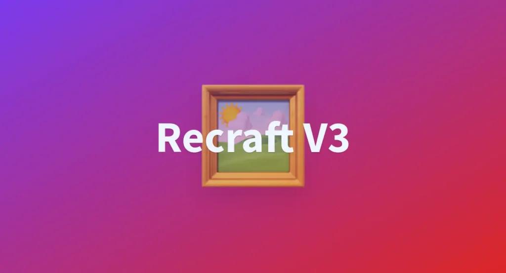 Recraft v3 API